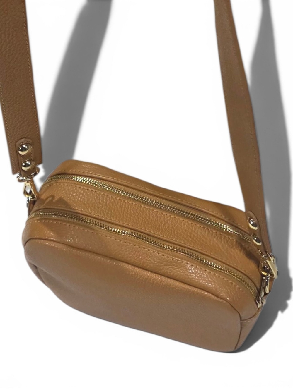 Viola Gigli Genuine Leather Crossbody Bag, Made in Italy, NEW WITHOUT TAG - Picture 4 of 14